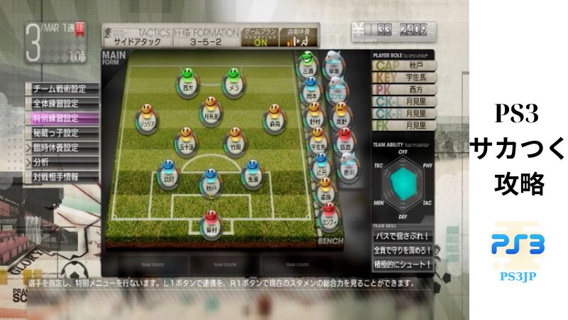 PS3 サカつく 攻略