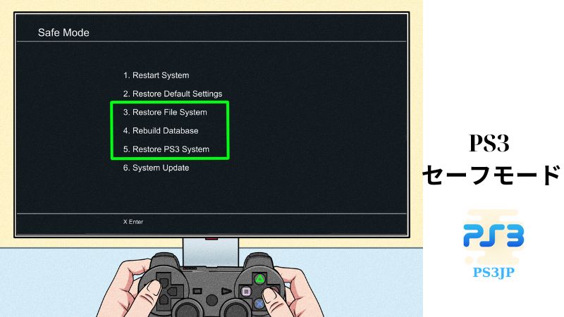 PS3 セーフモード